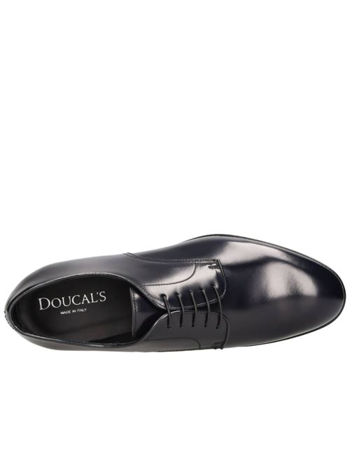 DERBY IN PELLE DOUCALS | DU1003YORKUF269NB00SPAZZOLATO BLU/F.DO NERO